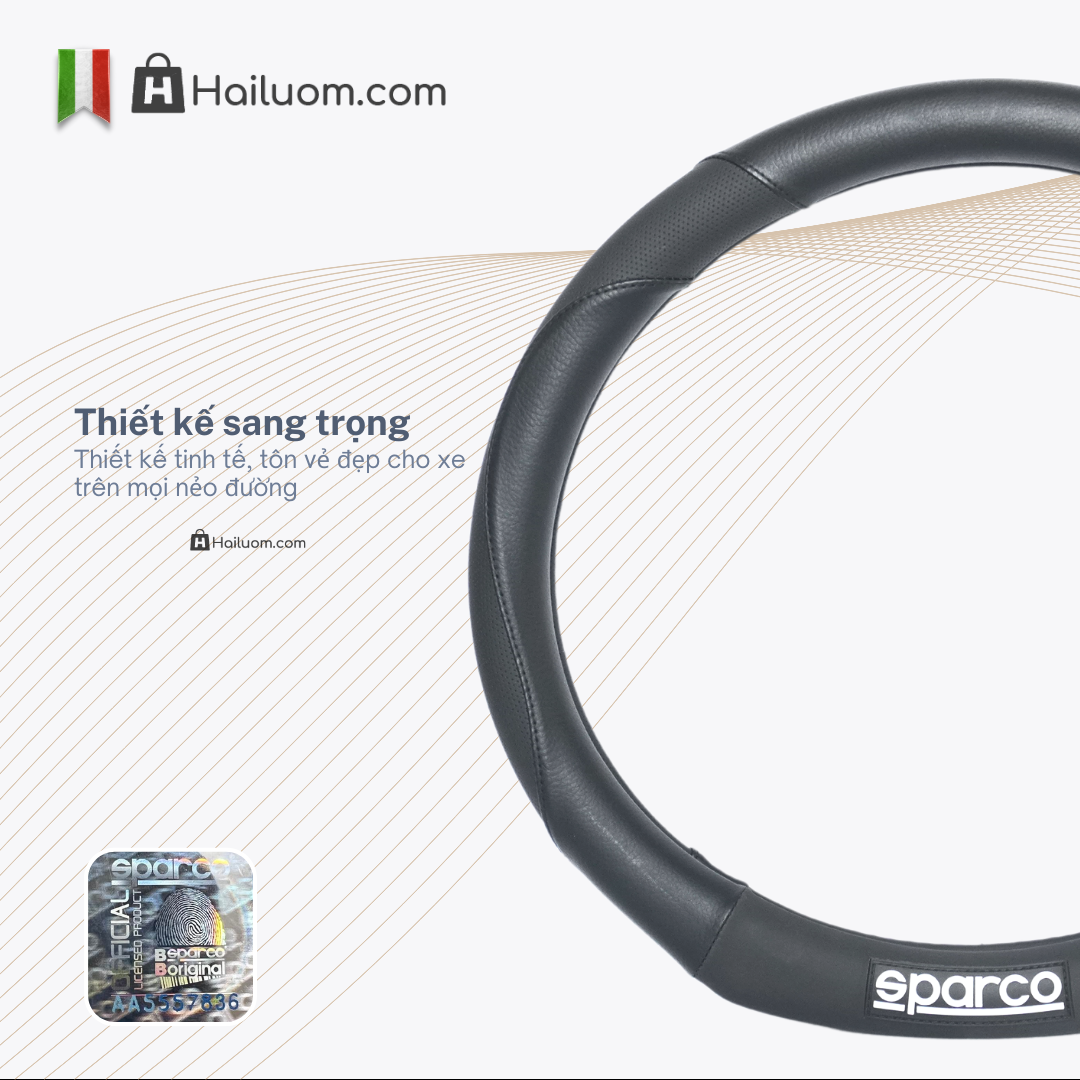 Bọc Vô Lăng ô tô KIA SELTOS | Bọc Vô Lăng cao cấp Sparco Italy