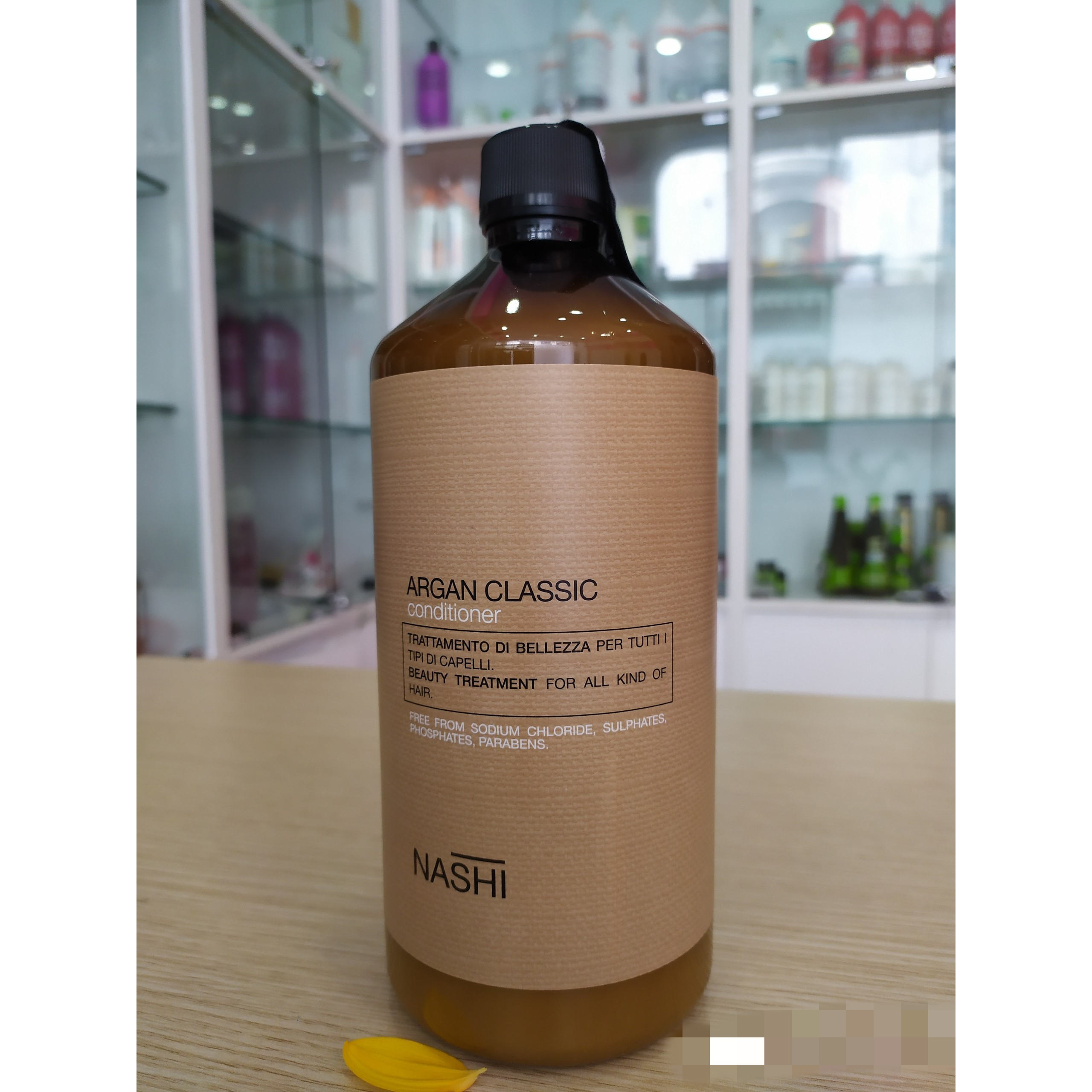 [+Tặng mũ trùm] DẦU XẢ PHỤC HỒI NASHI ARGAN SIÊU MỀM MƯỢT 1000ML