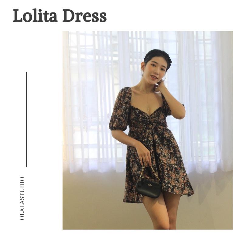 OLALASTUDIO Đầm babydoll hoa nhí Lolita Dress