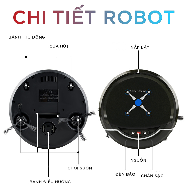 Robot Vệ Sinh Thông Minh Đa Năng IntelSweep - Nhập Trung Quốc - Tặng Kèm Một Móc Khoá LAVATINO Chính Hãng