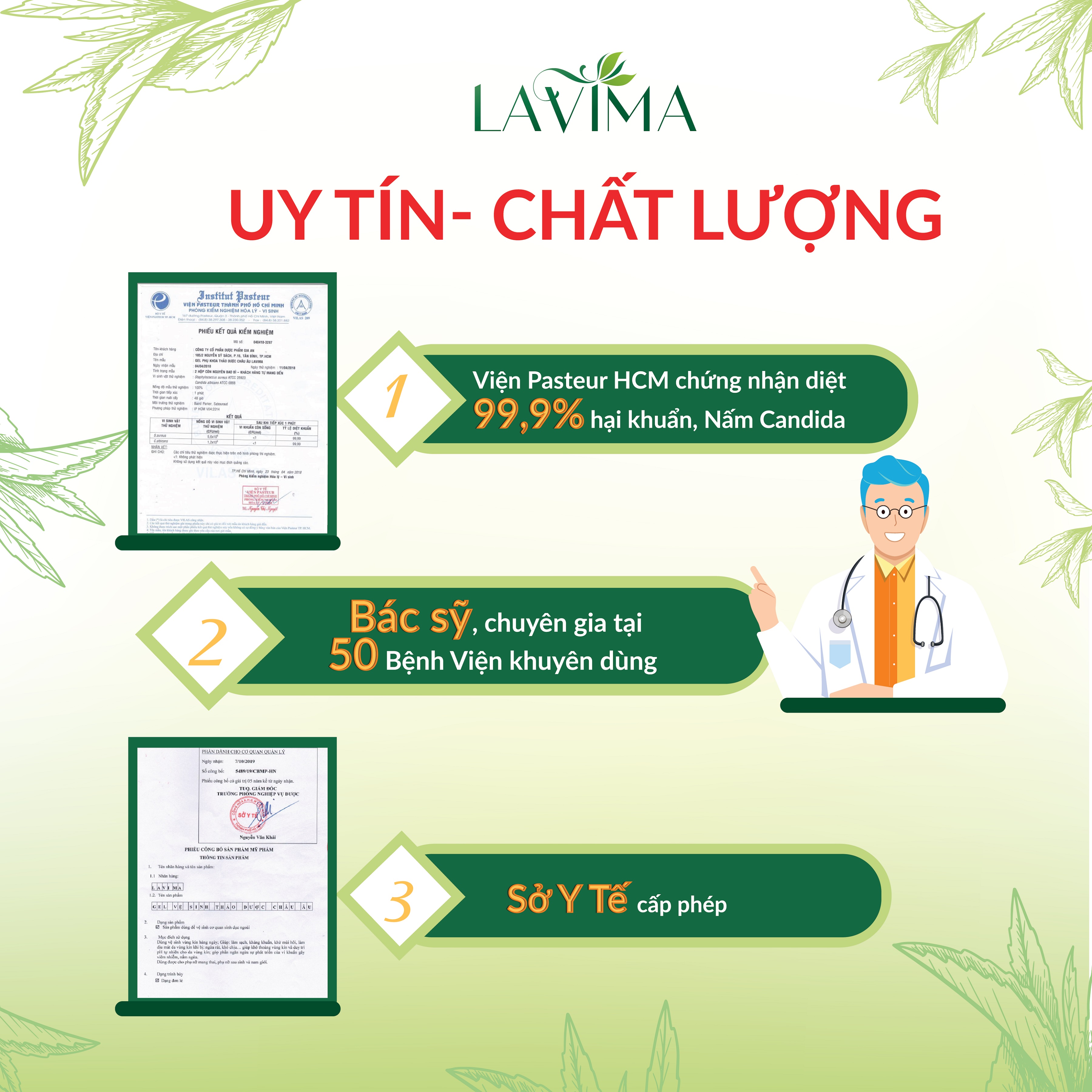 Bộ Gel phụ khoa LAVIMA- viêm phụ khoa, viêm vùng chữ Y, viêm lộ tuyến, 100% thảo dược Châu Âu