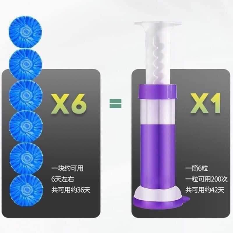 Gel thơm toilet KHỬ TRÙNG, KHỬ MÙI bồn cầu, bắn ra hình bông hoa với 6 loại hương thơm dễ chịu