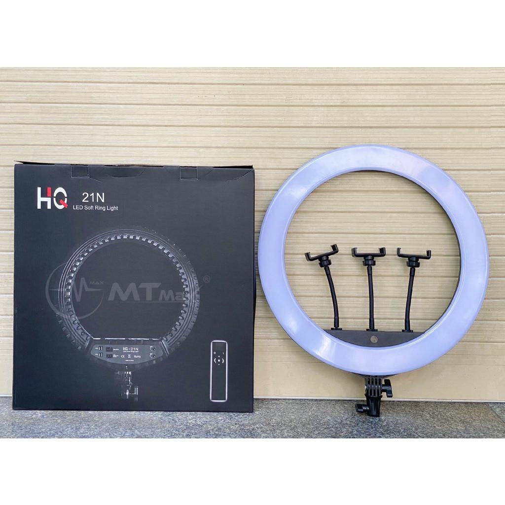 Đèn livestream 54cm HQ21N trợ sáng 3 kẹp điện thoại size 21 inch - Công suất 72W, nhiệt độ màu 3200K đến 6000K