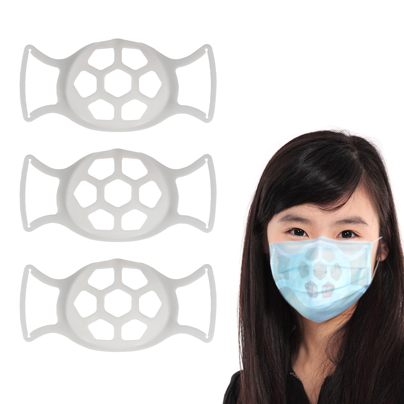 3 cái giá đỡ khẩu trang bằng vật liệu silicone cao cấp an toàn khi sử dụng