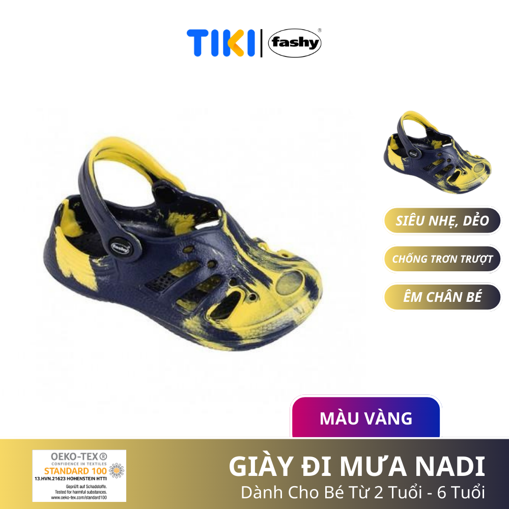 Giày trẻ em Fashy Nadi siêu nhẹ - Vàng - Size 26