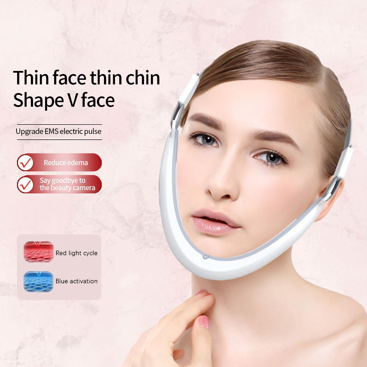 EMS Căng Da Mặt Thiết Bị Đèn LED Photon Trị Liệu Mặt Giảm Béo Rung Máy Massage Đôi Cằm V Dòng Nâng Dây Tế Bào Chết Hàm Thiết Bị