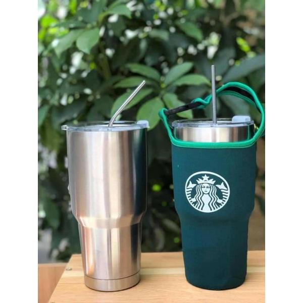 Cốc giữ nhiệt thái lan 900ml chống trào- Tặng kèm full bộ