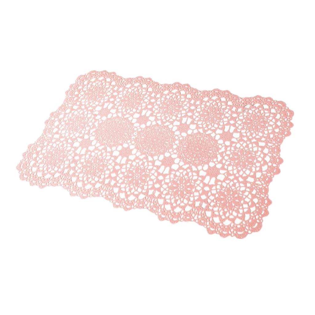 Non Slip PVC Rectangle Placemat Place Mat Coaster Home Decor