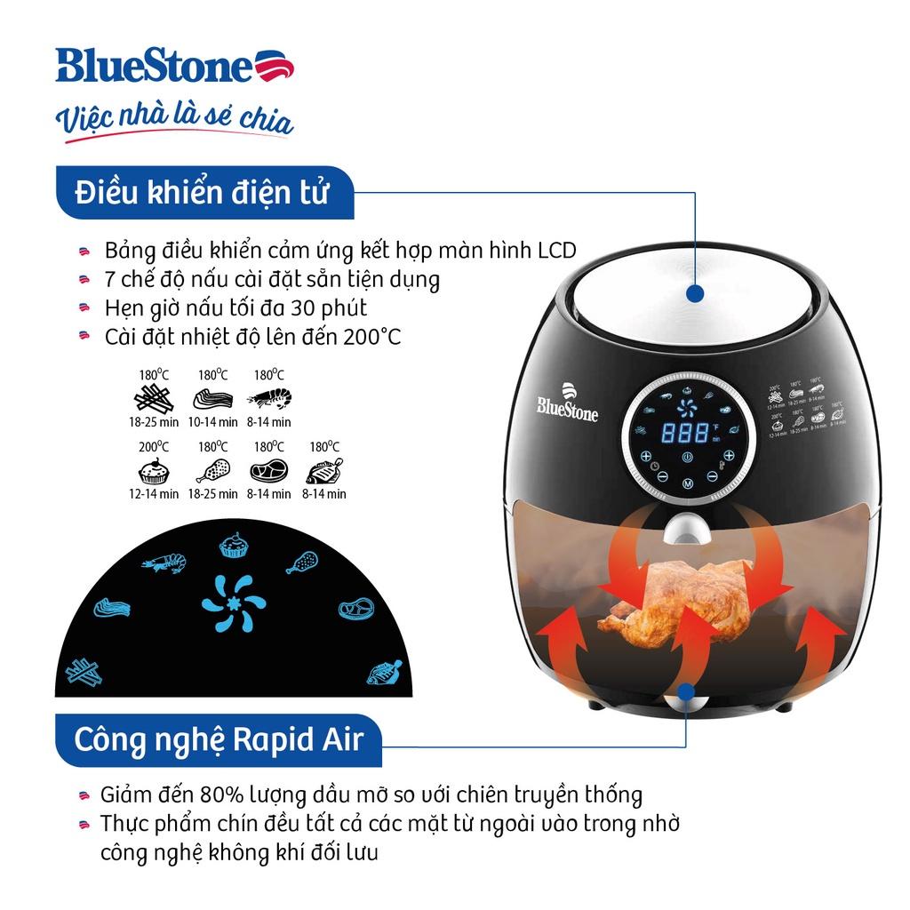 Nồi Chiên Không Dầu Điện Tử Bluestone AFB-5873, 5.5Lit-1800W, Hàng Chính Hãng