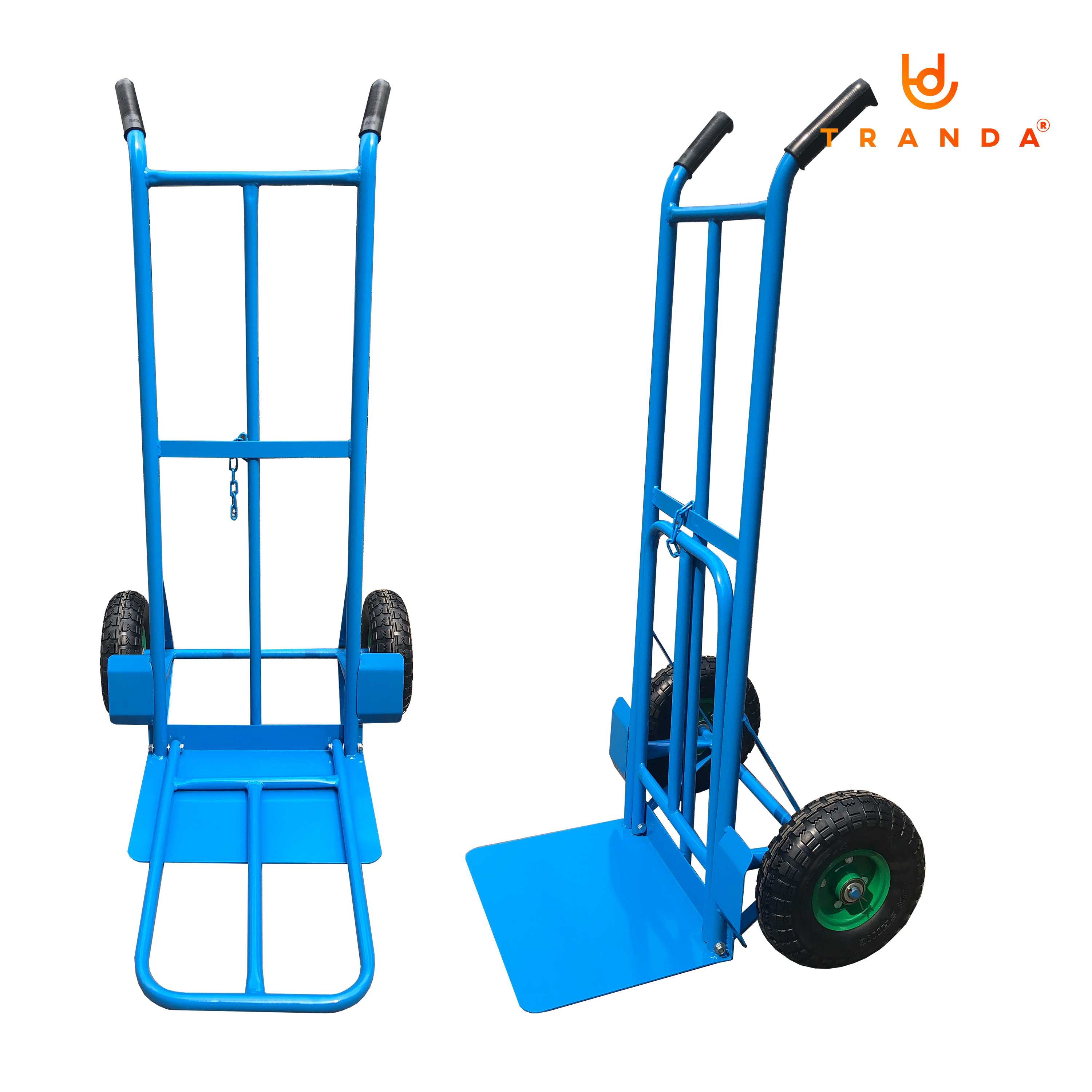 Xe đẩy hàng 2 bánh Trần Đà, hiệu TranDa, mã XD057, tải trọng 200Kg, có bàn xếp