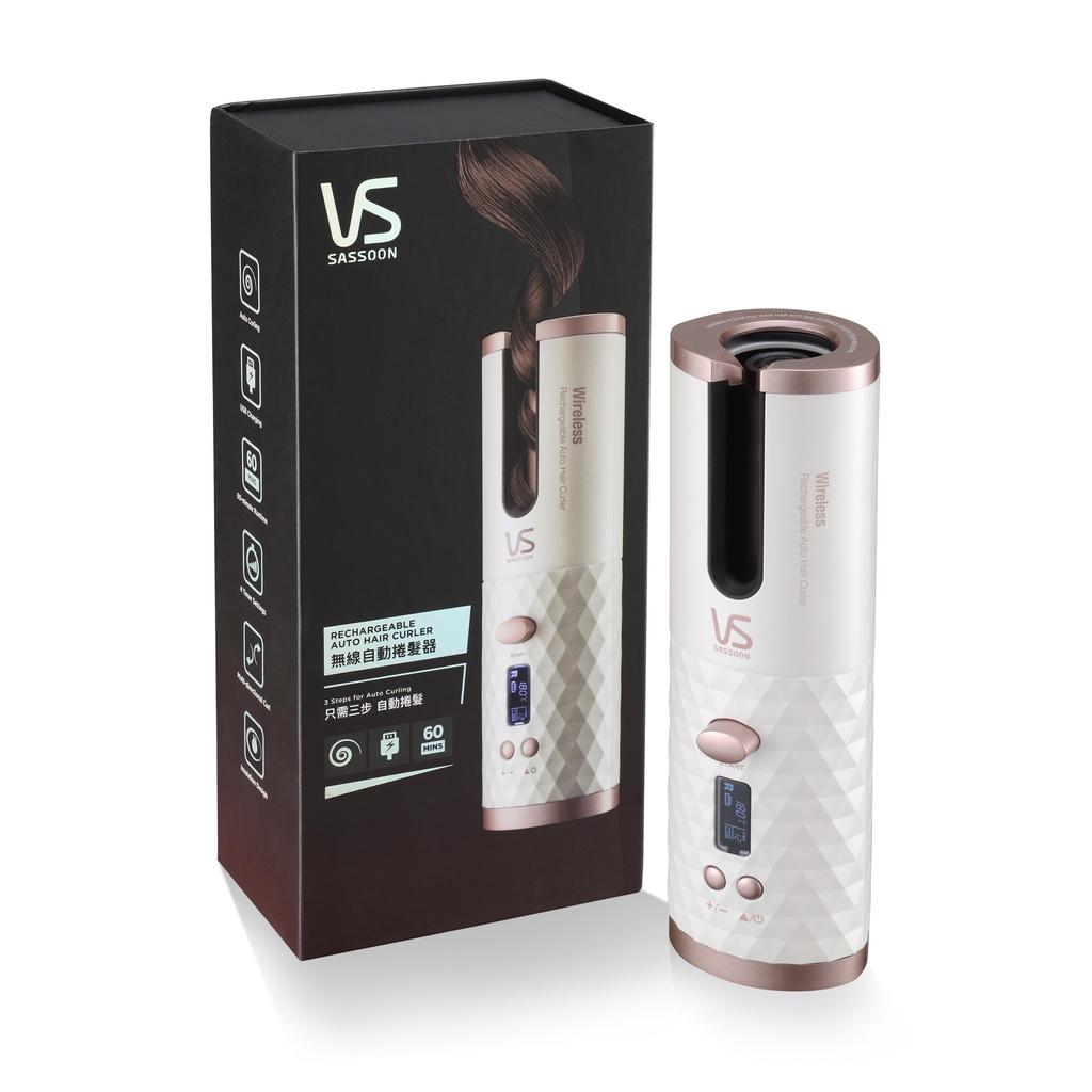 Máy uốn tóc tự động không dây VS Sassoon phủ Ceramic màu trắng