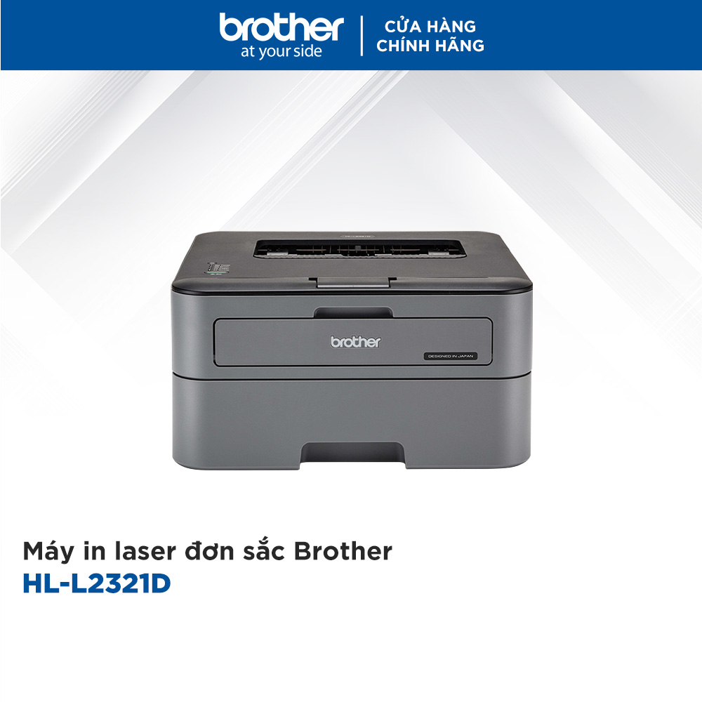 [HÀNG CHÍNH HÃNG] Combo Máy in laser đơn sắc Brother HL-L2321D và 2 Mực in laser trắng đen Brother TN-2385