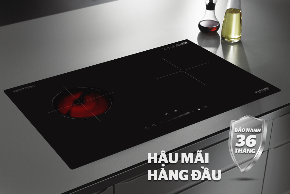Bếp Đôi Điện Từ Hồng Ngoại Sunhouse SHB - EI02 - Hàng chính hãng