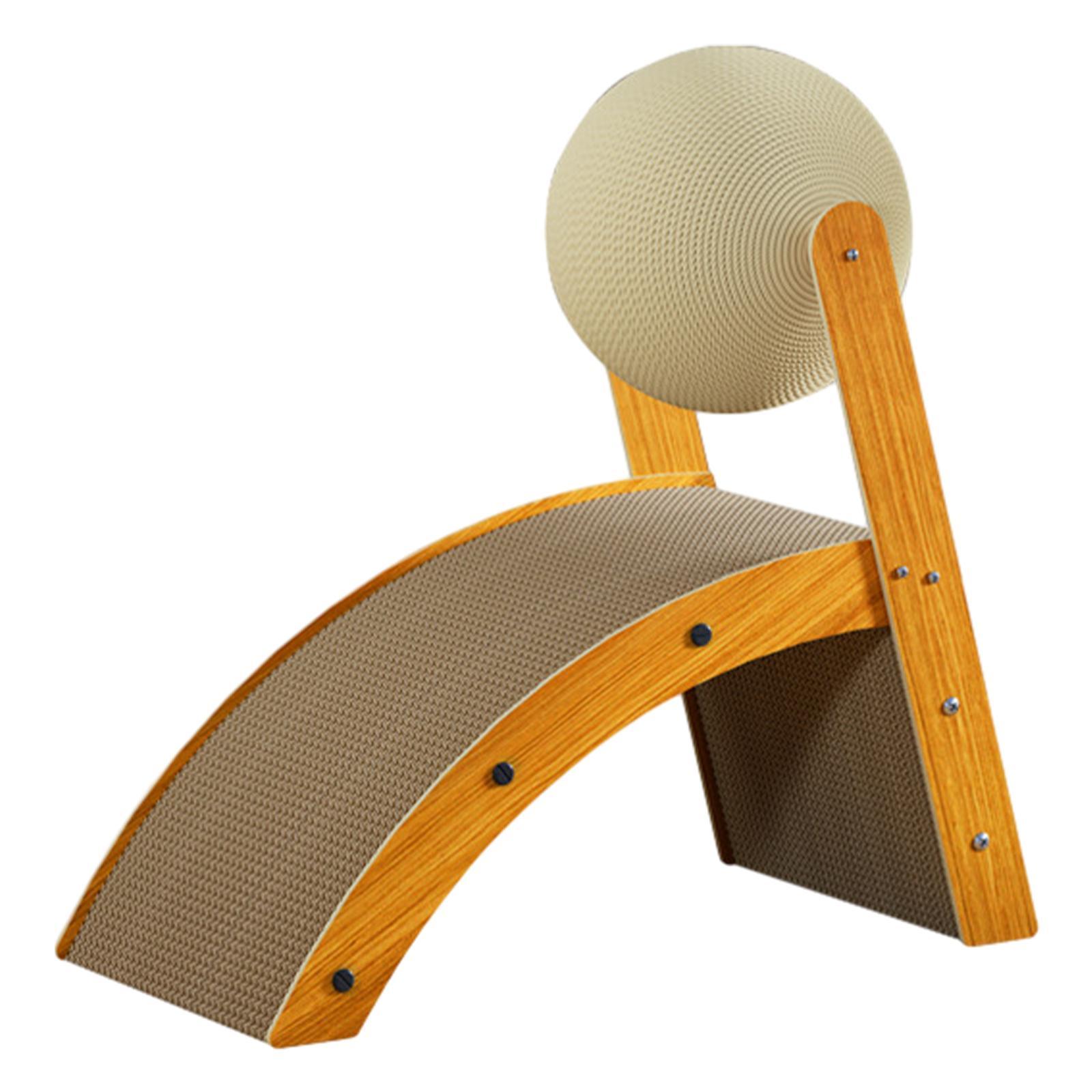 Cat Scratch Pad with Rotatable Ball Cat Scratcher Toy Protect Furniture