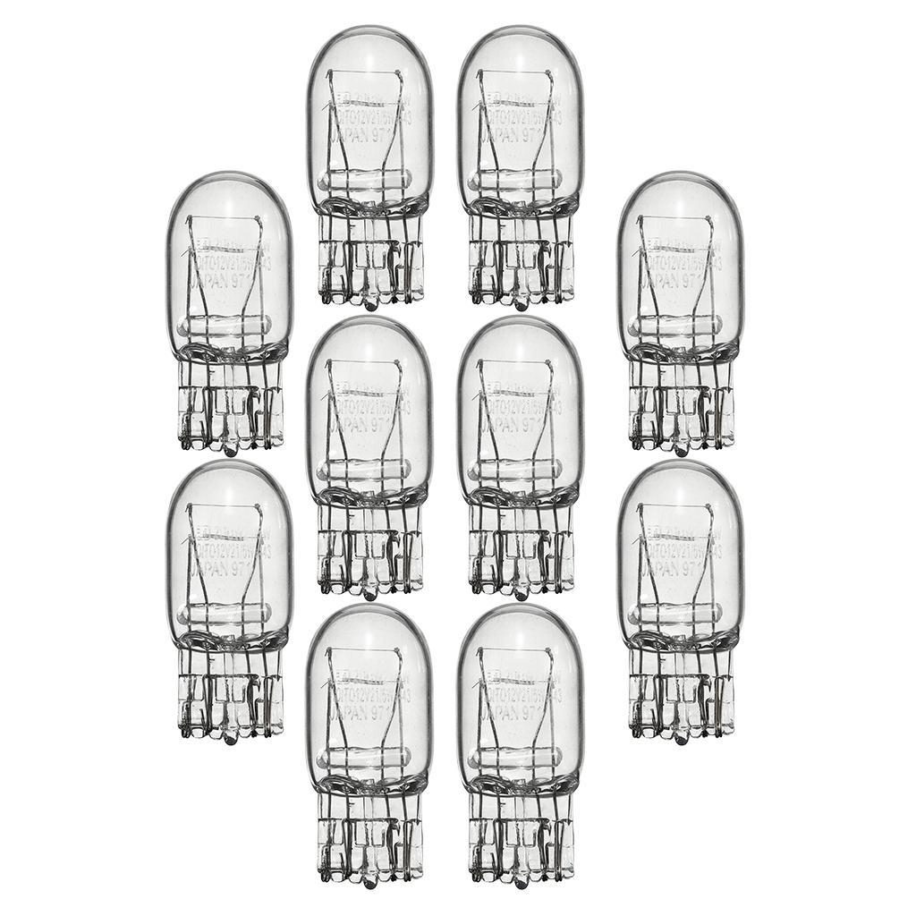 2x10x T20 7443 /5W Stop Brake Tail Light Bulb Clear