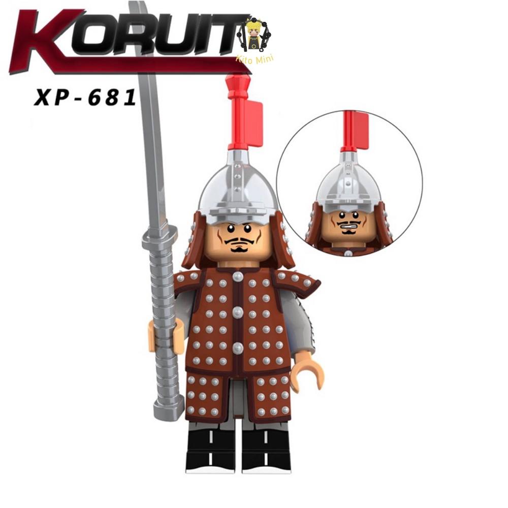 Đồ Chơi Lắp Ráp Xếp Hình Minifigures Lính Nhà Thanh Trang Bị Giáp KT1091