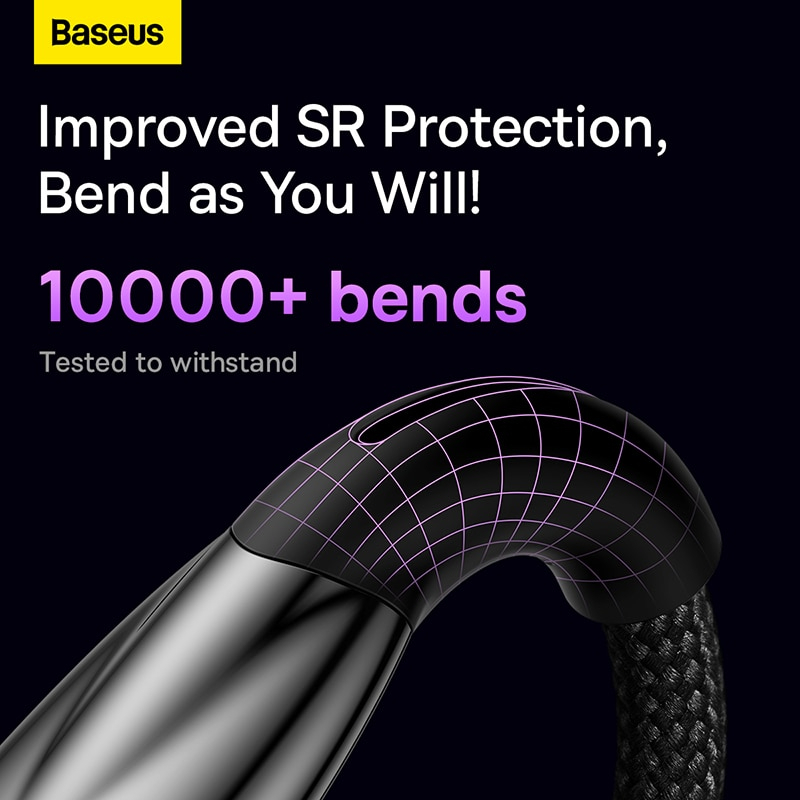 Cáp Sạc Nhanh Công Suất Cao Baseus Glimmer Series Fast Charging Data Cable Type-C to Type-C 100W - Hàng chính hãng