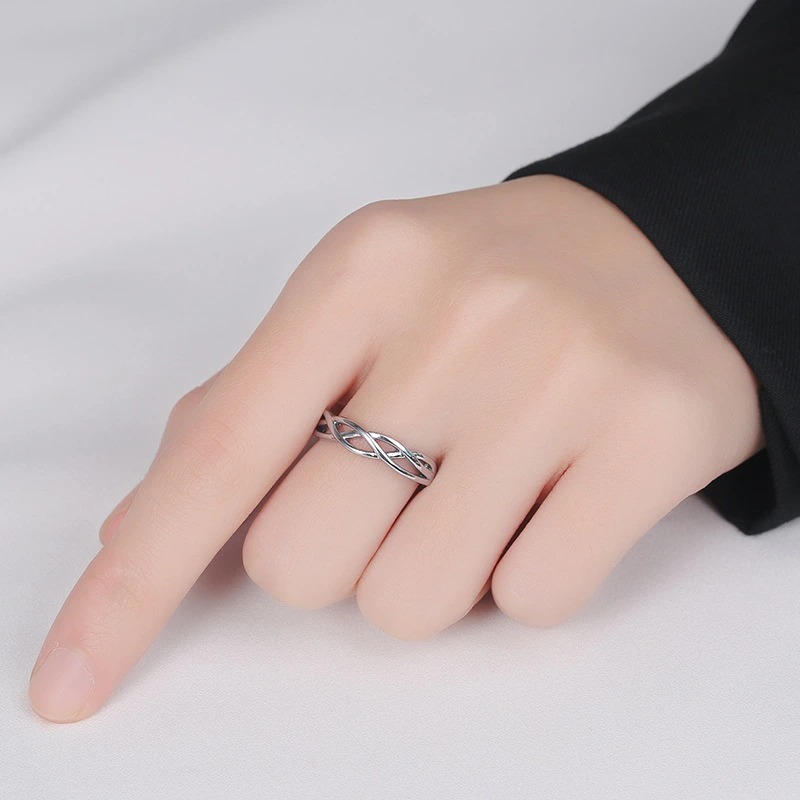 Nhẫn Đôi Bạc Nhẫn Cặp Bạc - Ta Luôn Bên Nhau Như Cau Với Trầu - BẠC HIỂU MINH NC642