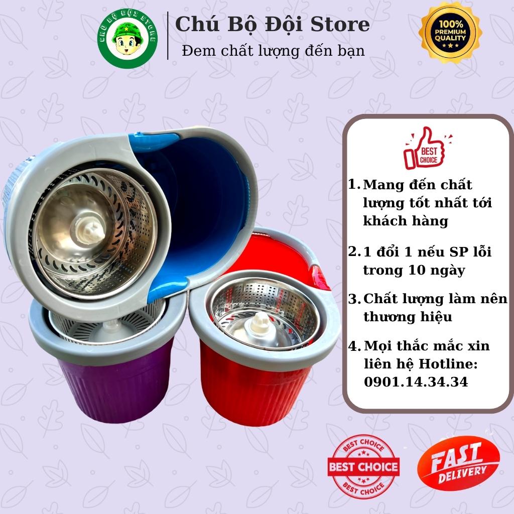 Thùng / Xô Lau Nhà 360° Lồng Inox