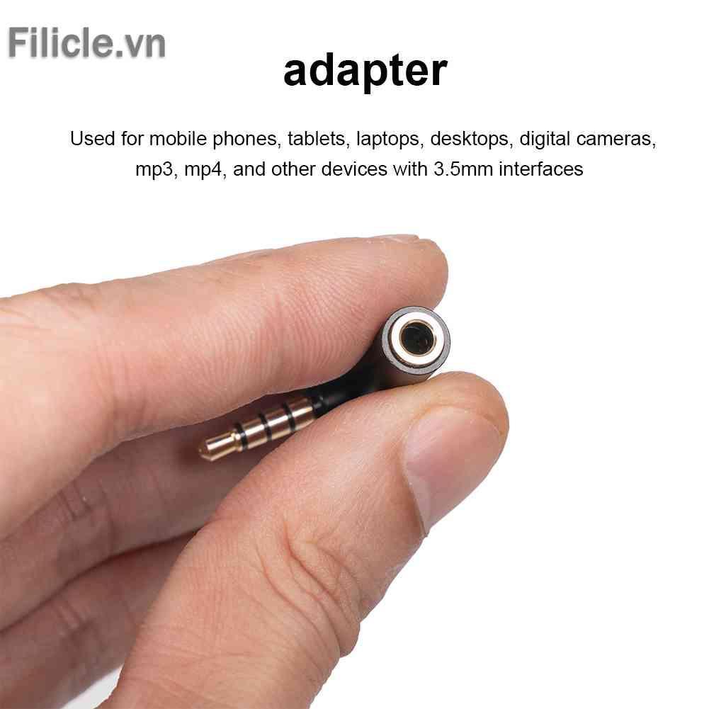 Bộ KếT NốI Âm Thanh 90 Độ 3.5mm ĐầU CắM Sang Lỗ CắM