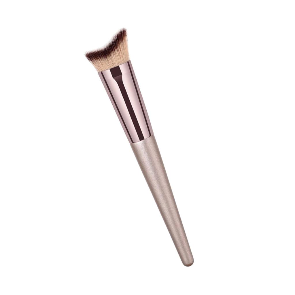 2Pcs Setting Powder Concealer Contour Kabuki Brush Makeup Beauty Tool Set