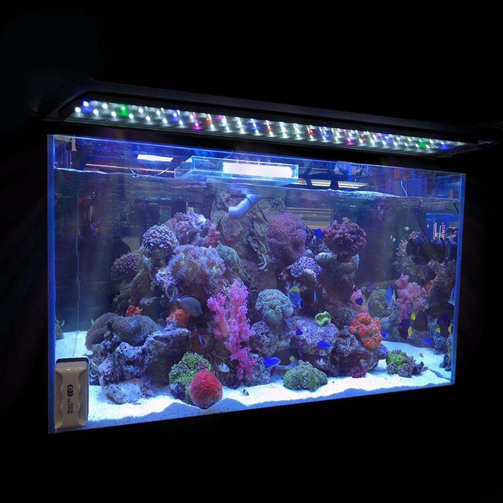 LED Aquarium Light Fishes Tank Light with Extendable Brackets Full Spectrum