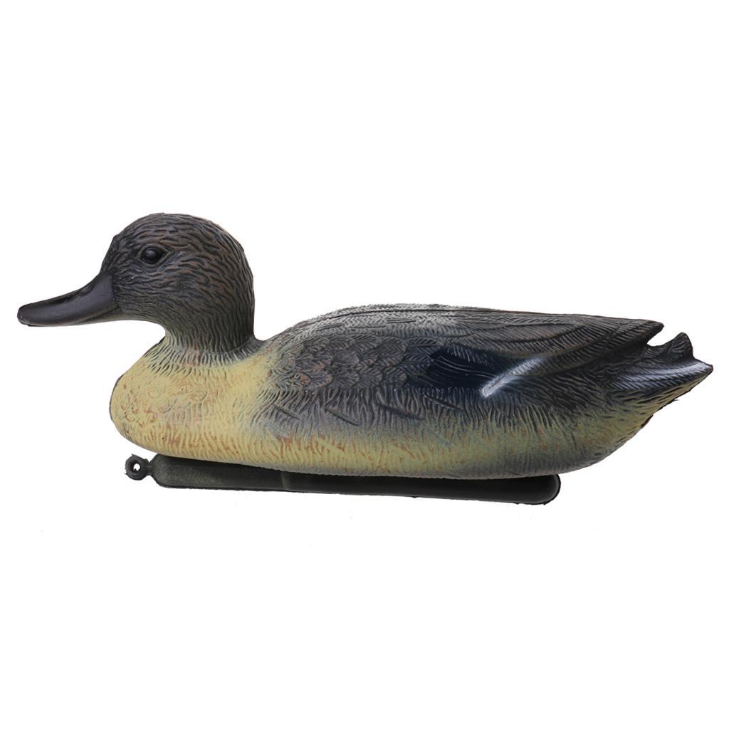 6x Lifelike Male Duck Decoy Floating Hunting Bait Target for Garden Decoration, Farm Pests Scarer