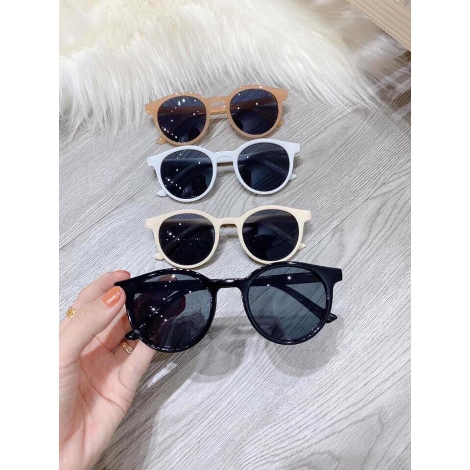 Kính mát nữ gọng tròn mắt kính