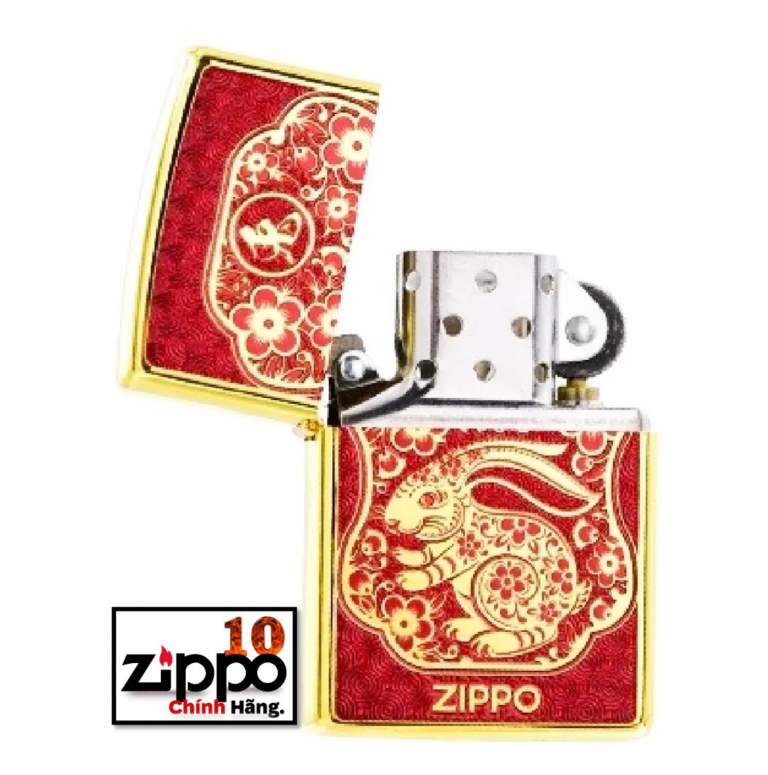 Bật lửa Zippo CZA-2-28 Year of the Rabbit Asia Limited Edition-(Bản giới hạn) Chính hãng 100%