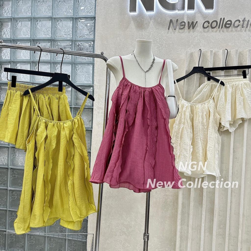 SET ĐI CHƠI, SET 2 MÓN ÁO BÈO 2S DÁNG PHỒNG XÒE PHỐI QUẦN ĐÙI CỰC XINH
