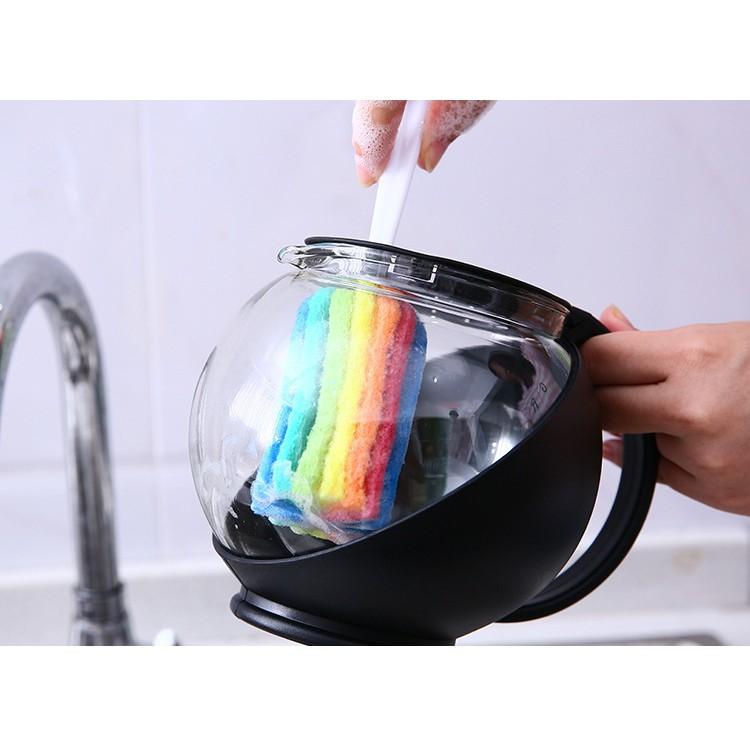 Cọ Rửa Ly, Rửa Bình Nước Đầu Bọt 7 Sắc Cầu Vồng - DumiStore