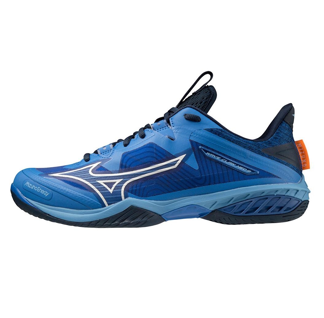 Giày cầu lông mizuno Wave Claw Neo 2 71GA227006 mẫu mới màu xanh-tặng tất thể thao bendu