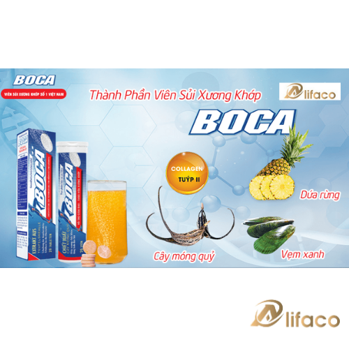 Viên Sủi BOCA Hỗ trợ xương khớp ALIFACO công nghê từ CHLB Đức 2