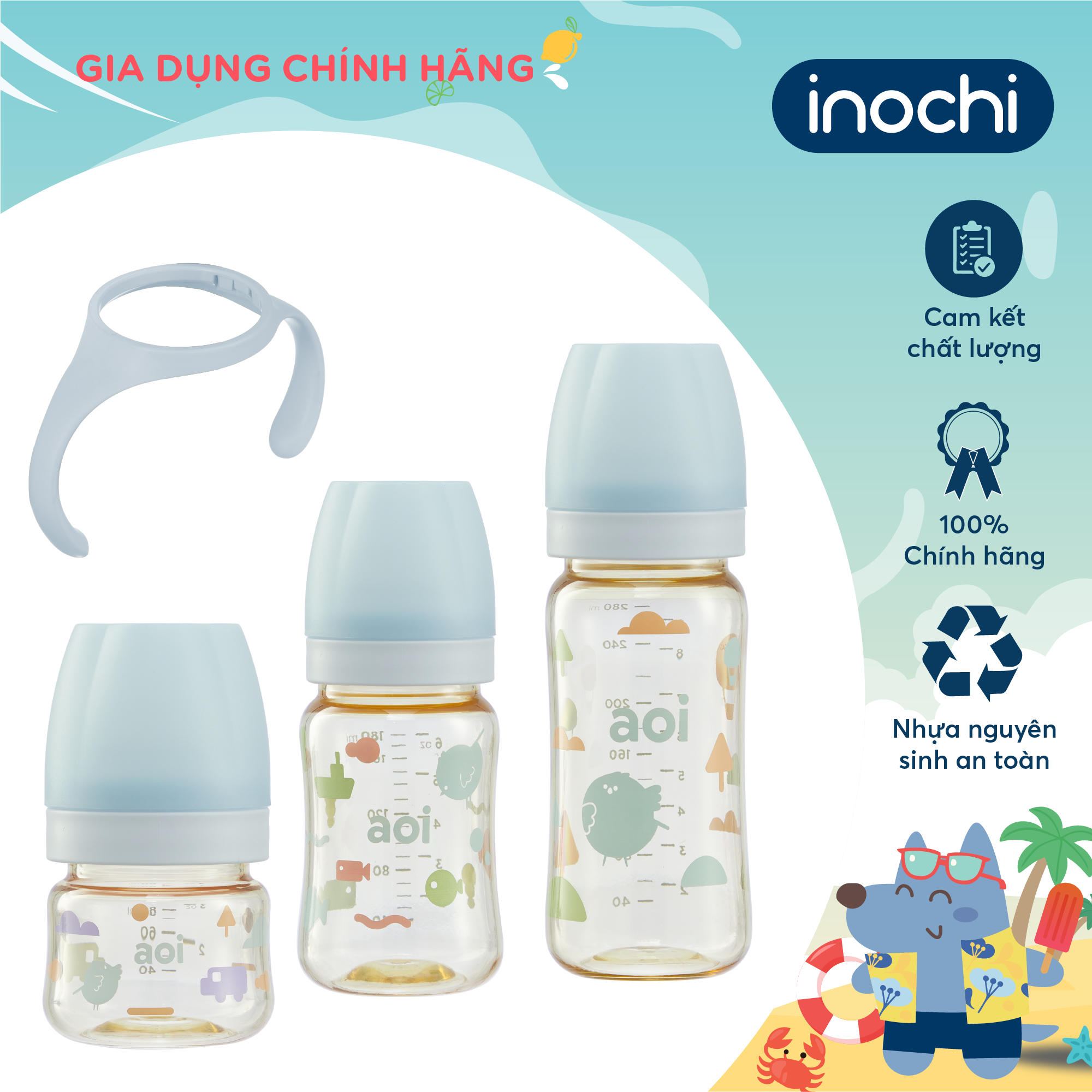 Bình sữa Aoi Flora 80 - 180 - 280ml