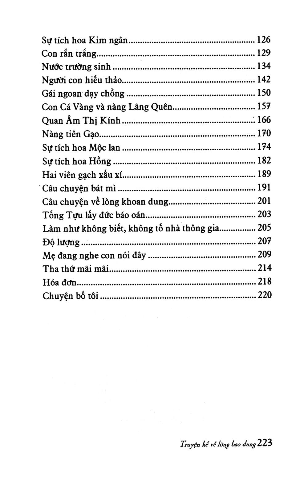 Truyện Kể Về Lòng Bao Dung (Tái Bản)