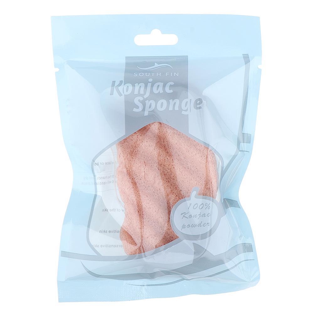 2 Pieces 100% Natural Konjac Soft Puff Face Body Wash Cleaning Sponge
