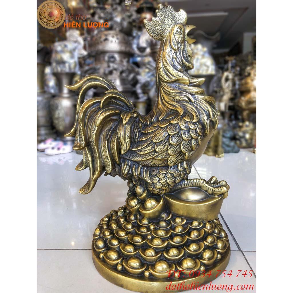 Tượng Gà Trống Tài Lộc Cao 40cm