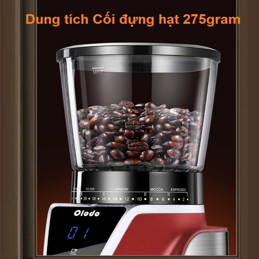 Máy xay hạt cà phê Espresso, thương hiệu Đức Olodo CG-001