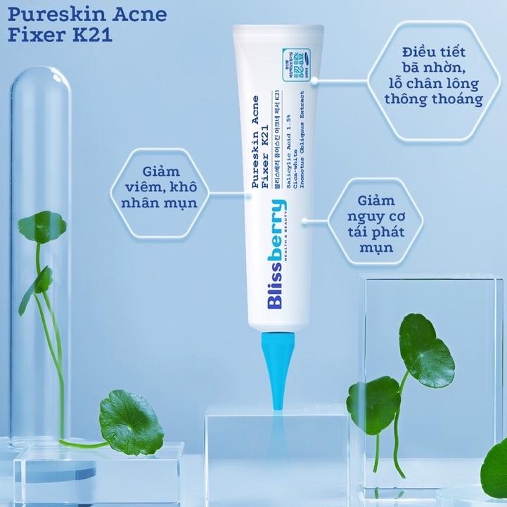 Bộ sản phẩm giảm mụn vùng mặt, ngực và lưng hiệu quả Blissberry