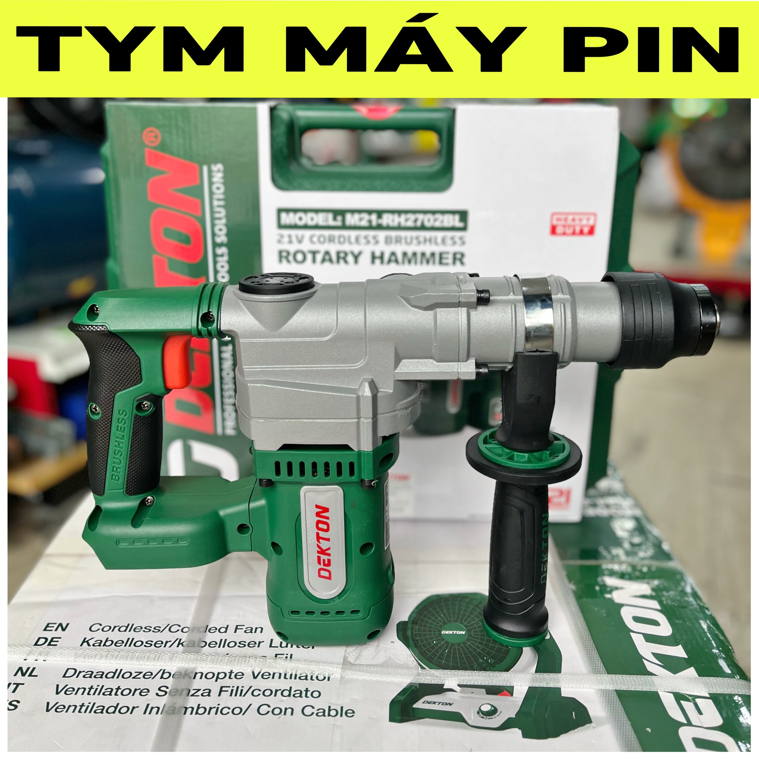 Thân Máy Khoan Đục Pin 2 Chức Năng Dekton M21-RH2702BL – TYM MÁY PIN