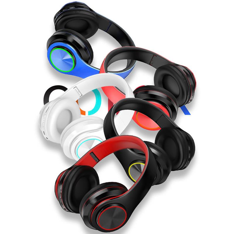 Wireles Bluetooth Tai Nghe Over-Ear Có Thể Gấp Gọn Nhiều Màu Sắc Stereo Máy Tính Không Dây Tai Nghe Khử Tiếng Ồn HIFI Trò Chơi Truyền Hình Tai Nghe