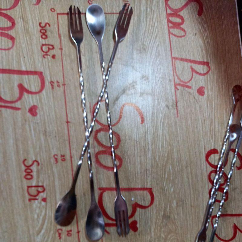 Thìa bar 2 đầu inox
