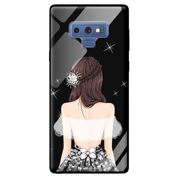 Ốp kính cường lực cho Samsung Galaxy Note 9 Cô Gái Áo Trắng - Hàng chính hãng