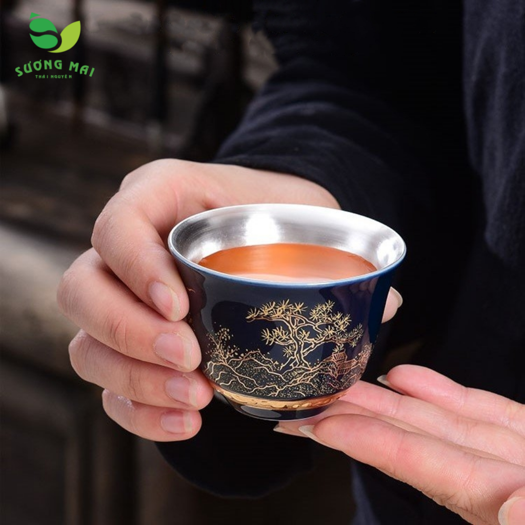 Chén Bạc uống trà Sơn Thủy