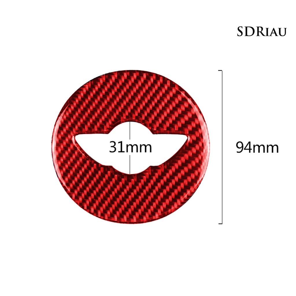 Miếng Dán Sợi Carbon Bảo Vệ Vô Lăng Xe Hơi Mini R55 R56 Countryman R60 Paceman R61 07-13