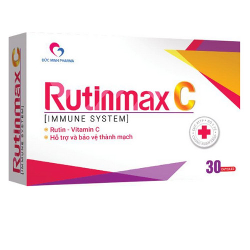 Thực phẩm hỗ trợ và bảo vệ thành mạch RUTINMAX C - Hộp 30 viên