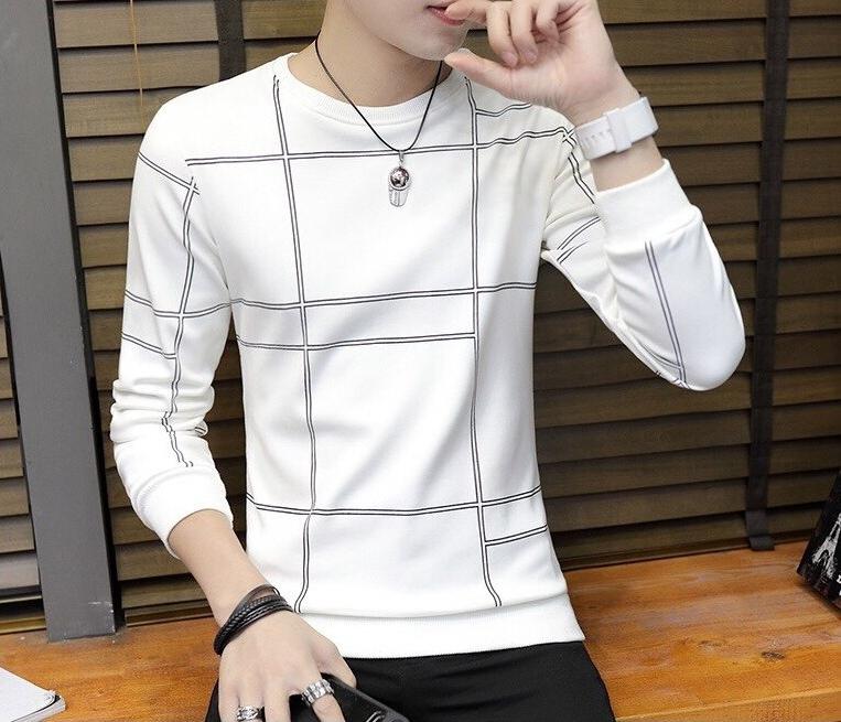 ÁO THUN NAM DÀI TAY COTTON THẤM HÚT MỒ HÔI TỐT
