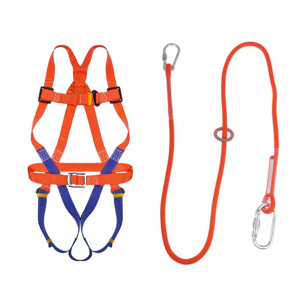 Full Body Safety Climbing Harness Outdoor Rock Climbing Harness for Mountaineering Expanding Training Tree Arborist Rappelling Equipment