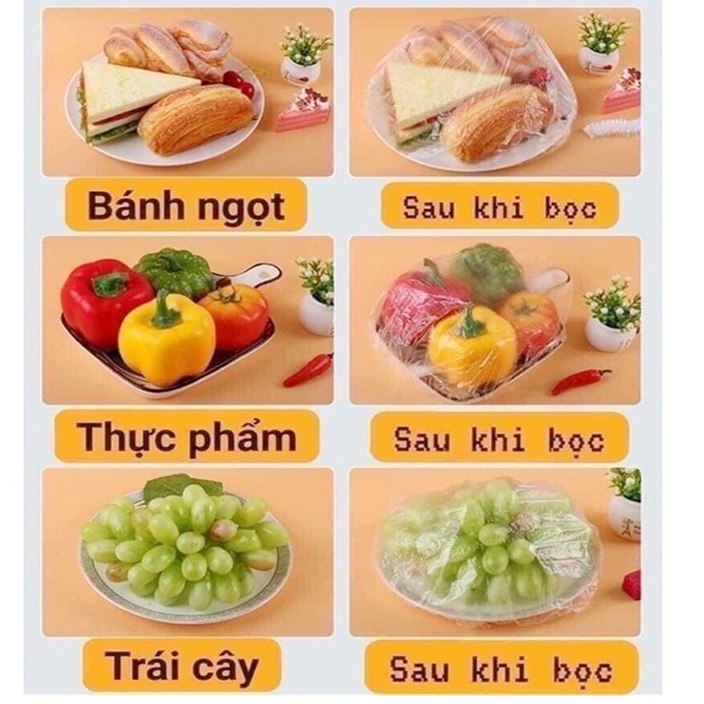 Set 100 màng bọc thực phẩm gấu, co giãn siêu dai có thun, có thể tái sử dụng