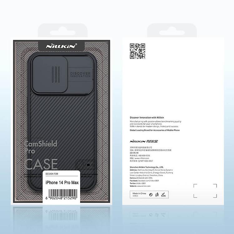 Ốp lưng chống sốc cho iPhone 14 Pro Max (6.7 inch) bảo vệ Camera hiệu Nillkin Camshield Pro